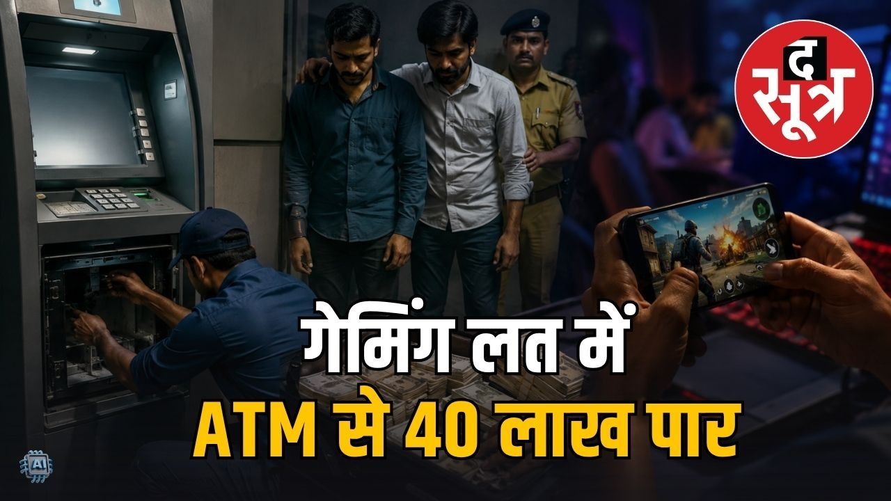 इंदौर में एटीएम में नहीं भरा कैश, कर्मचारियों ने गेमिंग में उड़ा दिए 40 लाख 